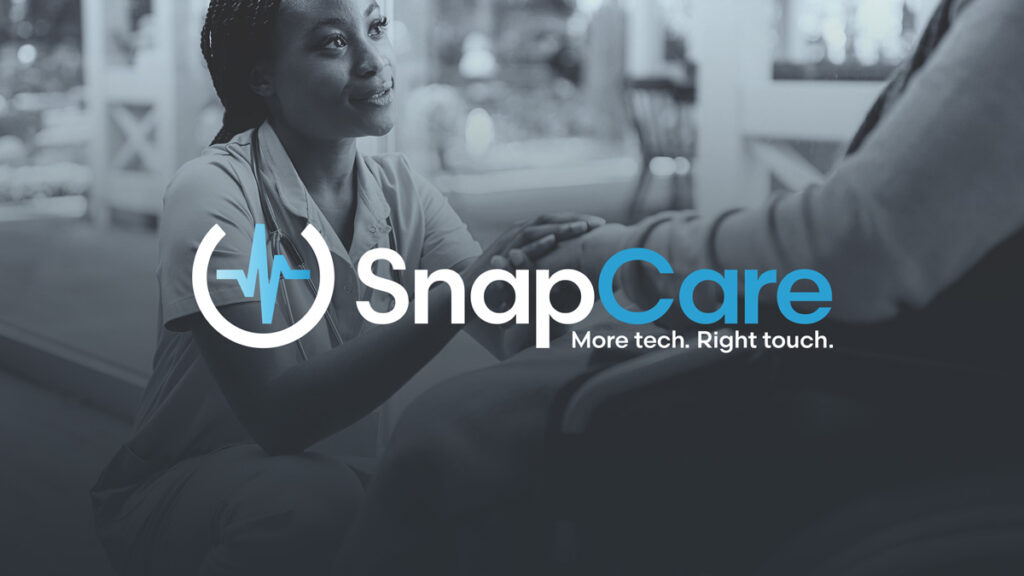 SnapCare logo. More tech. Right touch.